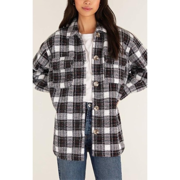 Z Supply Plaid Tucker Jacket Shacket Size XS XSmall - Picture 1 of 12